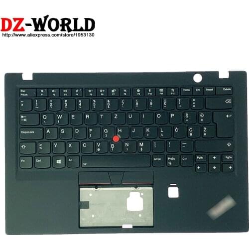 New Original Palmrest Upper Case With SI Slovenian Backlit Keyboard for Lenovo Thinkpad X1 Carbon 5th Gen Laptop C Cover 01LV332