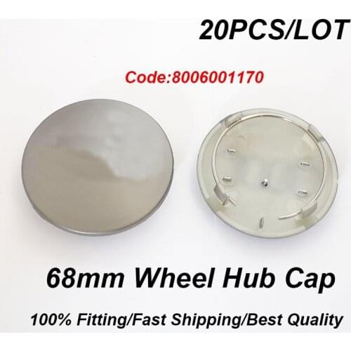Original abs 20pcs/set For Audi A3 A4 A5 A6 A7 A8 Q5 R8 S4 S5 S6 Car Styling 68MM 800601170 Wheel Center Hub Caps Car Accessory