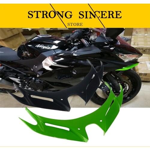 For KAWASAKI NINJA 250 NINJA 400 2018-2019 Motorcycle Front Fairing Aerodynamic Winglets ABS Plastic Cover Protection Guards