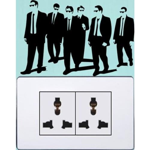 Reservoir Dogs Silhouettes Bedroom Wall Stickers Switch Decals Vinyl 6SS0281