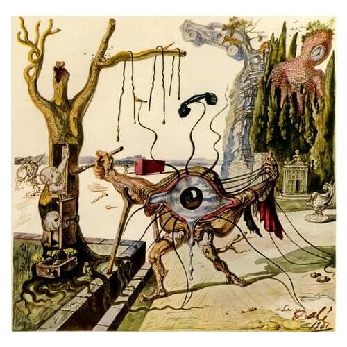 Salvador Dali Artwork Art Film Print Silk Poster for Your Home Wall Decor 24x24inch