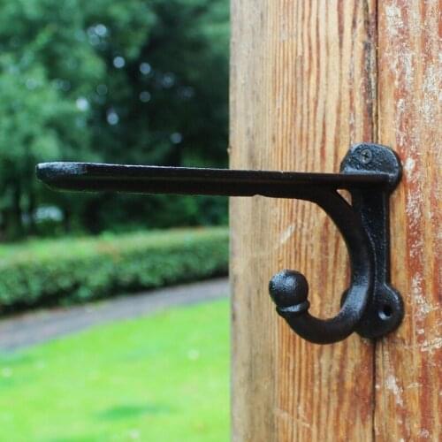 Tripod Right Angle Cast Iron Fixed Shelf Wardrobe Partition Support Frame Home Courtyard Wall Decoration