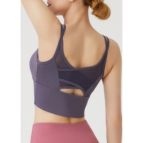 Sports Bra for Women Gym Shockproof Mesh Sports Quick-drying Bra Running Fitness Yoga Women Training Sports Underwear
