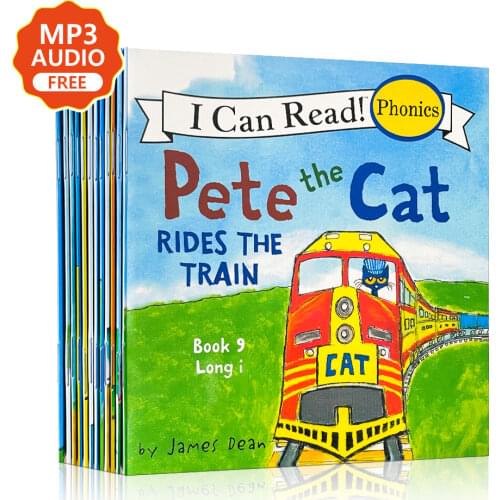 12 Book/Set I Can Read The Pete Cat English Books For Kids Story Book Educational Toys For Children Pocket Reading Book 13x13CM