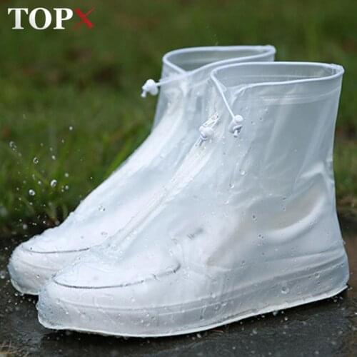 2 Pcs Translucent Waterproof Elastic band Overshoe Shoe Covers Shoes Protector Men&Women Rain Cover For Shoes Accessories