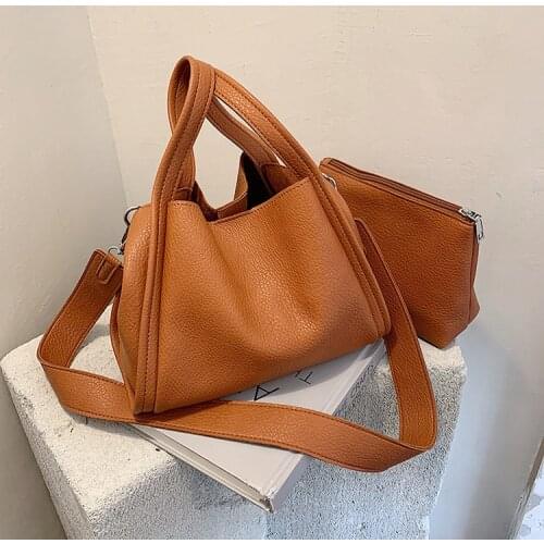 2021 Luxury Matt Pu Leather Handbags Simple And High Quality Women Bag Small Tote Bags Vintage Shoulder Bags Lady Top-handle Bag