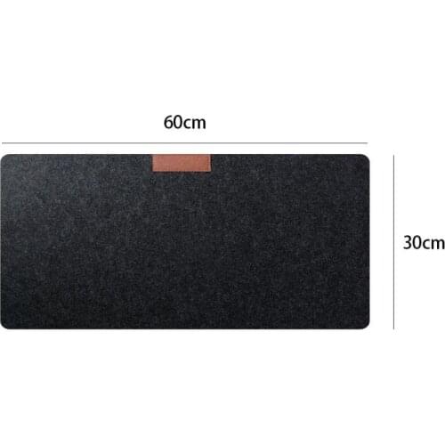 Large Mouse Pad Wool Felt Laptop Anti-washing Cushion Anti-friction Gamer Desk Mat For Office Computer Desk 300*600mm Mouse Pad