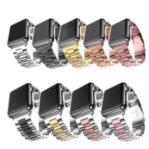 Series SE 6/5/4/3/2/1 Stainless Steel link bracelet & Luxury Metal strap for apple watch band loop 42 38 40mm 44mm