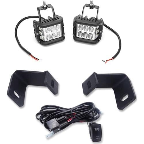 For Ford F150 RAPTOR 2017-2020 F-150 2015-2020 Lower Windshield 60W LED Light Pod Side Pillar Bracket Kits