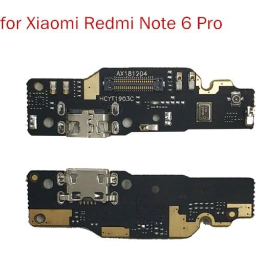 For Xiaomi Redmi Note 6 Pro USB Charger Dock Connect Connecting Charging Flex Cable Redmi Note6 Pro Repair Spare Parts Test QC