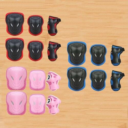 Cycling Skating Kids Elbow Wrist Knee Pads Adjustable Safety Protective Gear Guard for Outdoor Roller Skateboard Bike Scooter