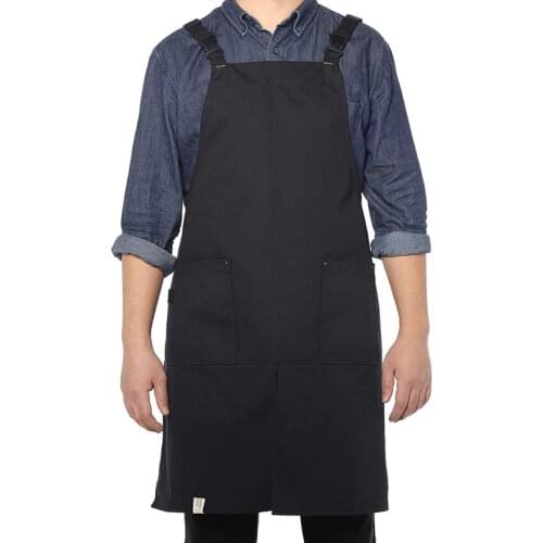 Cotton Adjustable Waterproof Cooking Barista Apron Soft Chef Baking BBQ Kitchen Grilling Artist Painting Aprons for Women Men