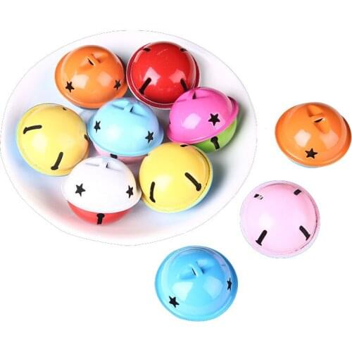 10pcs Big 40mm color two-color five-pointed star jingle bells for christmas bell restaurant rattlesnake crafts pet bell cat