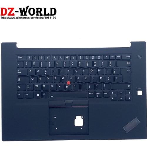 Repaint Shell Palmrest Upper Case With French Backlit Keyboard for Lenovo Thinkpad P1 Gen1 X1 Extreme 1st Laptop C Cover 01YU773