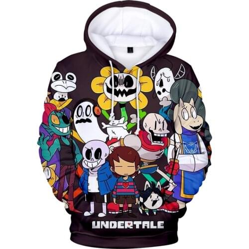 Cute Popular 3D Print Undertale Hoodies Men Women Fashion High Quality Anime Harajuku Undertale Mens Hoodies Sweatshirt XXS-4XL