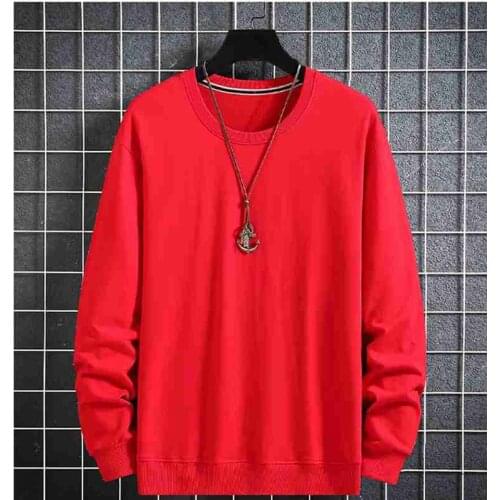 Men Big Size Loose Blouse Shirt 10Xl Hoodies Oversized Men Clothing Mens Long-Sleeved Sweatshirts Autumn Solid Color Trend