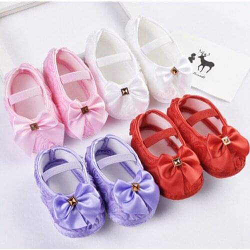 2019 New Newborn to18M Infants Baby Girl Soft Crib Shoes Moccasin Prewalker Sole Shoes Hot