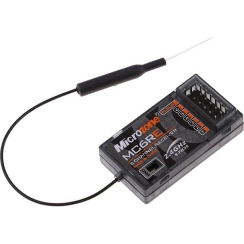 1 Piece Remote Control Receiver, Compatible for MC6C Controller, Universal RC Drone Receiver, 6-Channel, Black Plastic