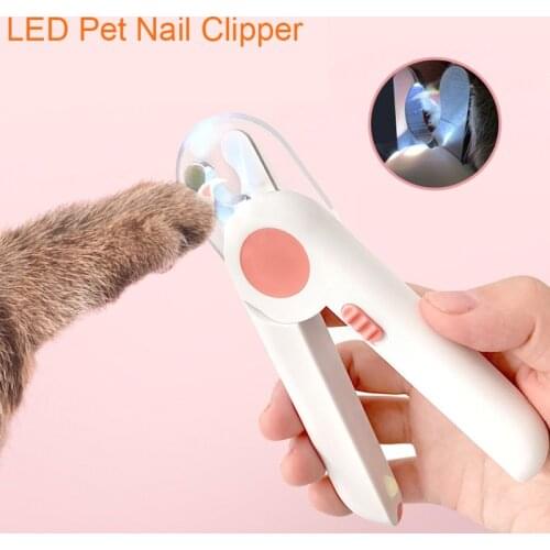 Professional Clipper for dogs Dog Nail Trimmer Pet Cat Claw Grinder With LED Light Safety Pet Nail Scissors Pet Supplies