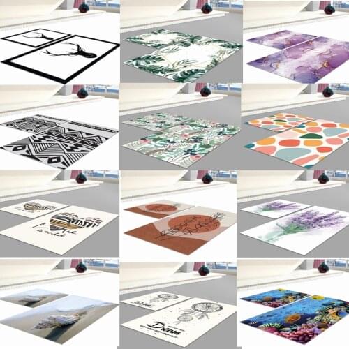 Carpet for Bathroom Non-Slip Floor Mat 3D Print Doorway 2021 Decoration Rugs Durable Set 01