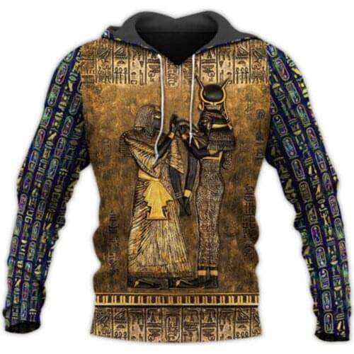 Queen Isis Ancient Egypt NewFashion Long Sleeves 3DPrint Zipper/Hoodies/Sweatshirts/Jacket/Men/women D-04478