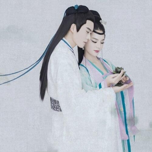 SiFan Simple Elegant Lovers Costume Swordlady Swordmen Performance Hanfu Thematic Photography Hanfu for Couple