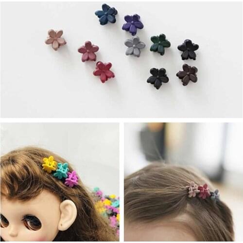 5PCS/Lot Cute Flowers Hair Clips Dull Polish Hairpin for 1/6 1/3 1/4 1/8 Dolls Decor Accessories