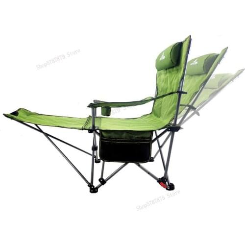 Lounge chair folding office lunch break single leisure nap portable fishing adjustment outdoor camping escort bed dual-use