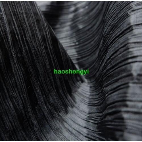 Folded three-dimensional bark texture designer jacket fabric/half rice price