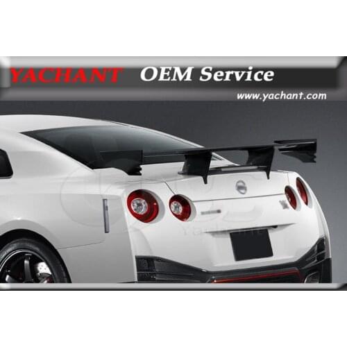 Car-Styling New Arrival FRP Fiber Glass Rear Spoiler Fit For 08-15 Skyline R35 GTR N Tune Style Bodykit Rear Spoiler GT Wing