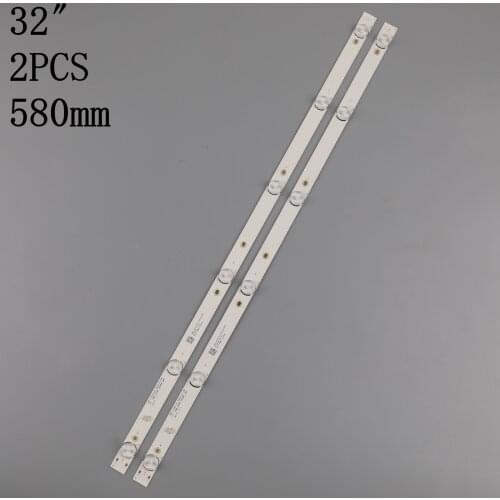 2pcs x32 inch LED Backlight Strip for Tv JL.D32061330-081AS-M FZD-03 E348124 HM 32v MS-L1343 L2202 L1074 6-LEDs 580mm