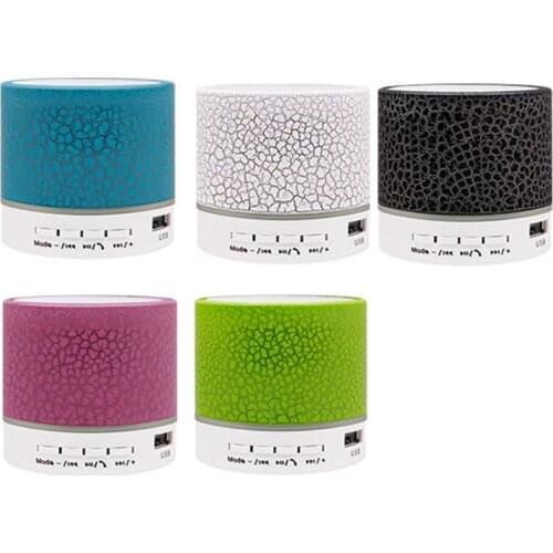 R2JA 2-3hours UseTime Bluetooth-compatible Speaker Rechargeable Li-battery LED Light
