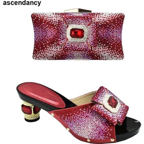 Nigerian Party Pumps Shoes and Bags To Match on Sale Italian Shoes with Matching Bags High Quality Shoes for Summer Women Party