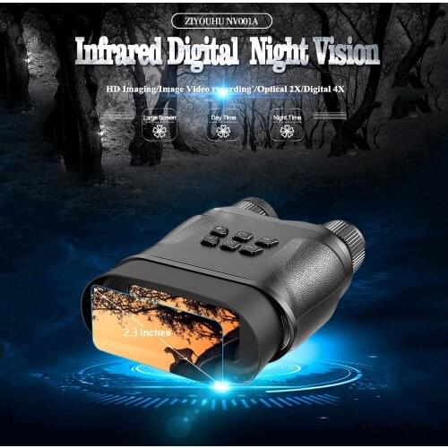 Night Vision Device Binoculars Digital IR Telescope Zoom Hunting Photo with 2.3″ Screen