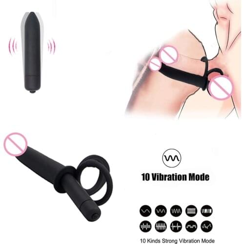 Double Penetration Vibrator Sex Toys Penis Strapon Dildo Vibrator Strap On Penis Anal Plug For Man Sex Toys For Man Sex Shop