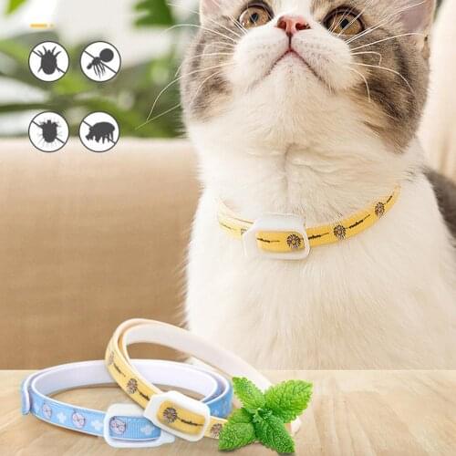 Retractable Deworming Dog Cat Collar Anti Flea and Ticks Prevention Mosquitoes Drive away Adjustable Pet Supplies Dropshipping