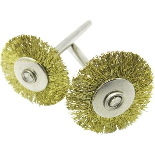 1 copper wire brush for electric grinder hanging grinding accessories, suitable for rust removal, grinding and polishing