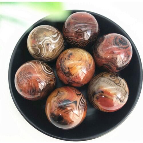 1PC 36-41mm Rare Natural Red Carnelian Agate Ball Sardonyx Quartz Crystal Sphere Healing Natural Stones and Minerals