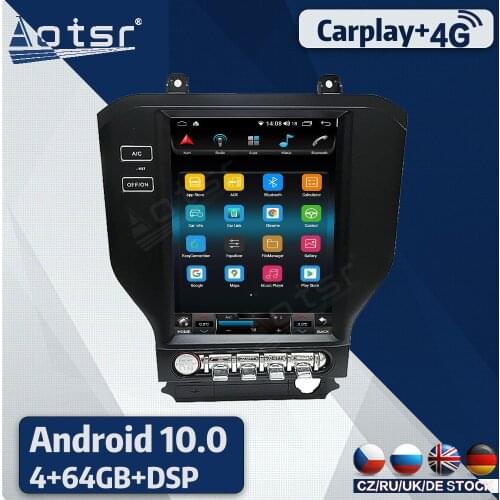 128G Android 10 For Ford Mustang 2015 - 2016 Car DVD GPS Navigation Auto Radio Stereo Video Multimedia Player Carplay HeadUnit
