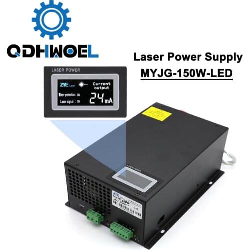 150W 120W 130W Co2 Laser Power Supply MYJG-150W Display LED Screen For Engraving Cutting Machine Laser Tube