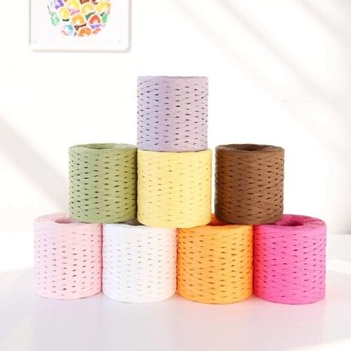 250 meters/roll DIY Raffia Ribbon Cord Rope For Palm Packaging Paper Rope Gift Box Packing Xmas Wedding Party Gift Packing Decor