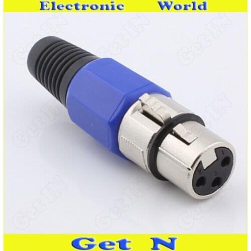 30pcs 3-Pole Female Cannon XLR Connector Plug for Microphone Swiss Speakon