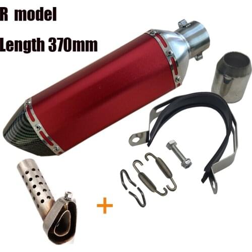 36-51mm Universal Motorcycle Ak Exhaust Modified Muffler Pipe Scooter Pit Bike Dirt Motocross For MT07 R1 ER6N CBR250R