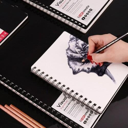 110gsm Watercolor Sketchbooks for Drawing Paper Portable Coil Album Markers Painting Book Pad Art Artists Supplies A3/A4/A5