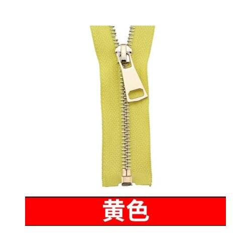 Free shipping 3pcs/lot 5# 70cm yellow zipper Metal zipper light gold teeth open-end clothing coat jacket down zipper
