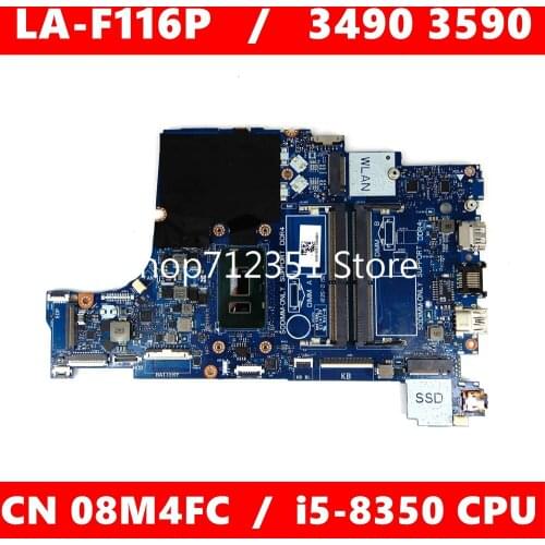 CN 06RR0X LA-F116P i5-8250 CPU Mainboard For DELL LA-F116P latitude 3490 3590 CN 06RR0X Laptop motherboard 100% Tested