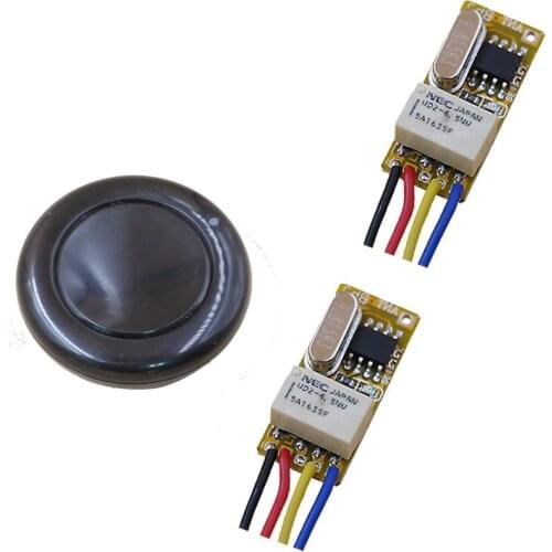 DC 3.5v 3.7v 4.5v 5v 6v 7.4v 8.4v 9v 12v Wireless Remote Control Switch RF Remote Switch Micro Relay Receiver Transmitter 433Mhz