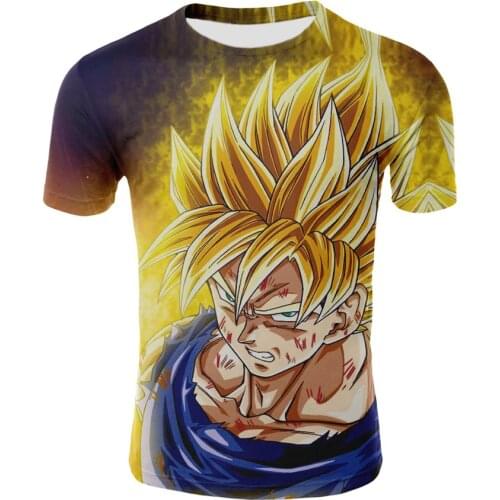 Goku T Shirt Men Clothes Japan Anime Costume Male Clothing Summer casual mens T-shirt Streetwear T Shirts oversized T-shirt
