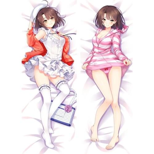 November update Japanese Saenai Hiroin no Sodatekata Katou Megumi hugging Body pillowcase Dakimakura body pillow cover case