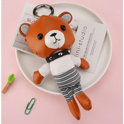 Hot Sale Bear Key Chain Charm Keychains Accessories Pendant For Women & Men Bag Fashion Jewelry Key Ring Holder Gift EH348